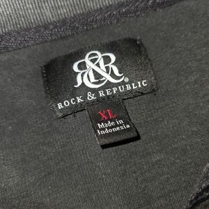 Rock & Republic XL Black Tee - Black with Red Size Tag